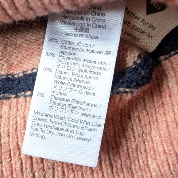 Madewell Pembury Henley Mockneck Sweater S Pink - Picture 9 of 9